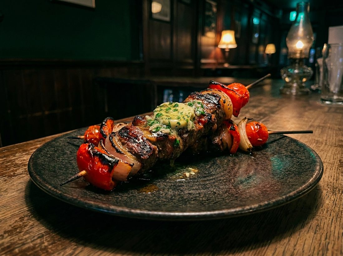 Brochette grillée aux légumes